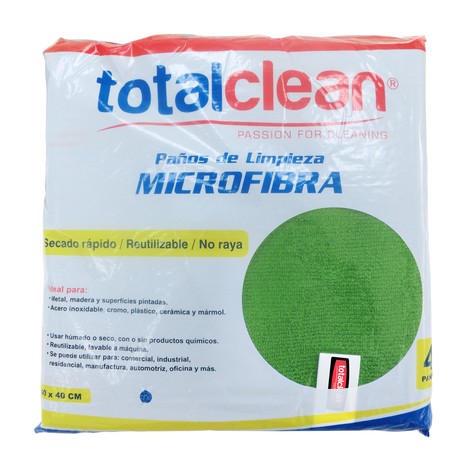 Total Clean PAÑO MICROFIBRA ROJO (300 gsm.)TOTALCLEAN  VERDE