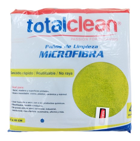 Total Clean PAÑO MICROFIBRA AMARILLO (300 gsm.)TOTALCLEAN PAÑO MICROFIBRA AMARILLO (300 gsm.)TOTALCLEAN