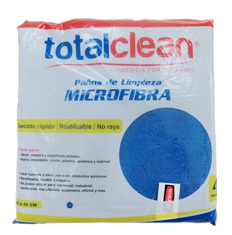 Total Clean PAÑO MICROFIBRA ROJO (300 gsm.)TOTALCLEAN  AZUL