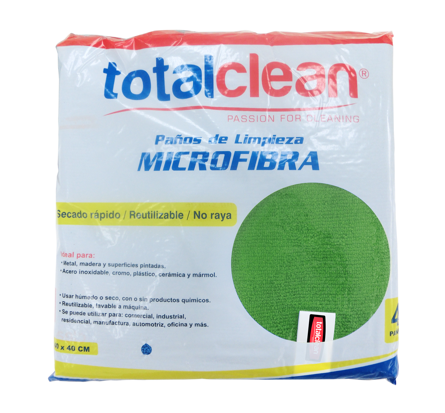 PAÑO MICROFIBRA 40 X 40 - Genéricos de limpieza